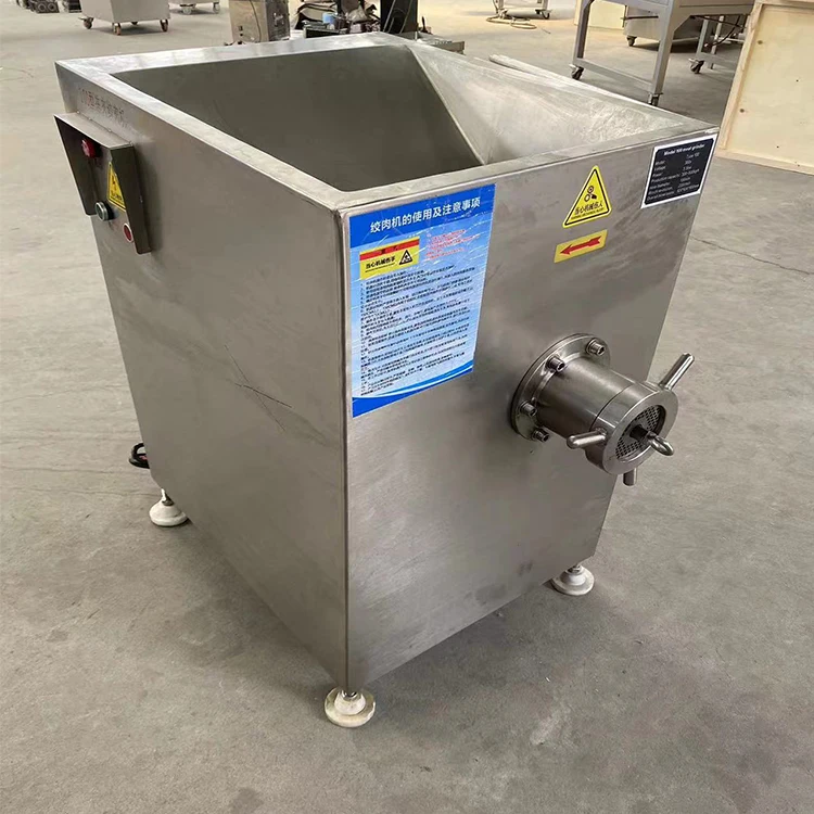 large industrial electric frozen fresh meat and bone grinder mixer machine