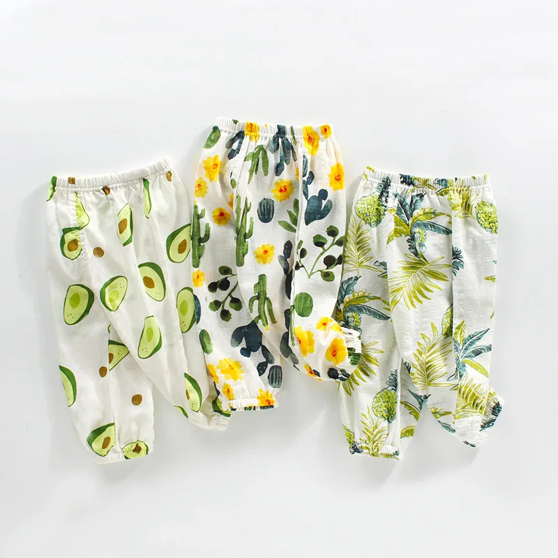 
Most Selling Products Baby Kids Cute Pants Apparel Dress Pants Kids Bell Bottom Jeans Anti-mosquito Pants 