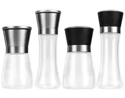 High Quality Industrial Glass Bottle Stainless steel Black Pepper Mill Grinder