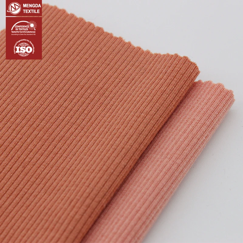 For Casual for Dress Rayon Challis Fabric Factory OEM 32s thicken 100 viscose rayon rib Soft feeling