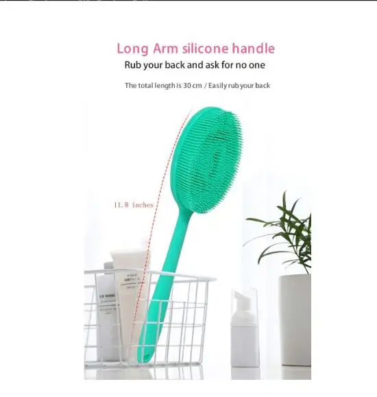 Скребок для отшелушивания тела Loofah 2 в 1 силиконовый скребок лица и силиконовая щетка душа Губка