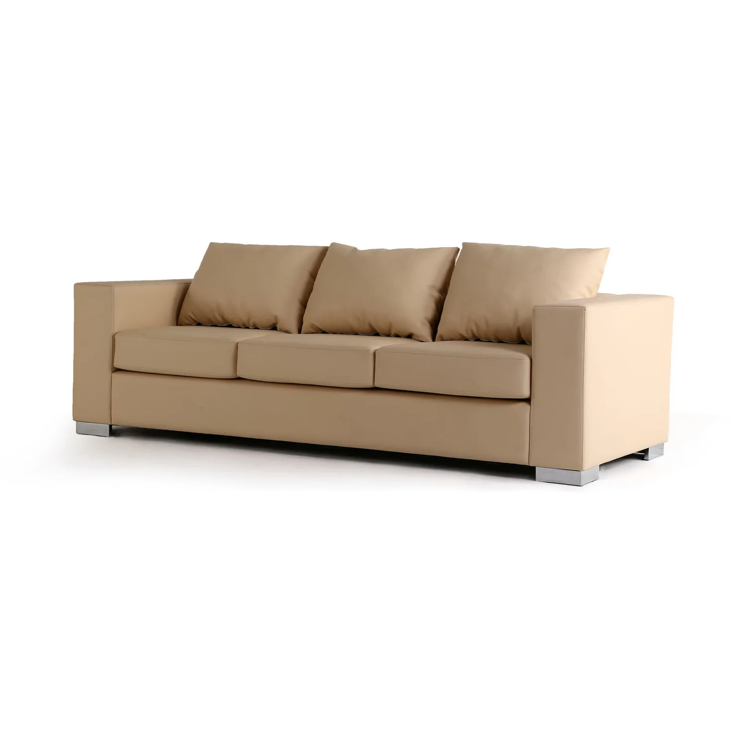 Hot Sale Modern White Leather Sofa Set Furniture Chesterfield 321 Sofa leather Living Room Sofas