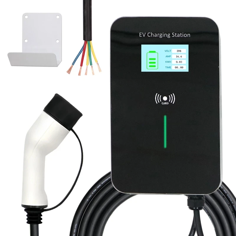 22KW Wall Mounted  EV charging station wall box 22kw with RFID function ev charger