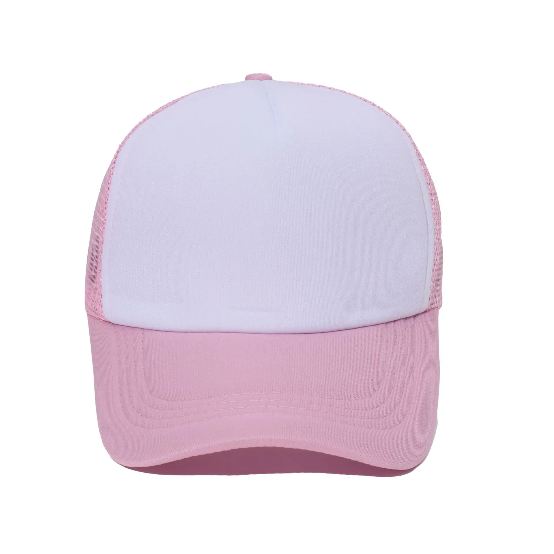 Customized sublimation logo at low price Custom 5 panel hats mesh kids children hat foam trucker cap