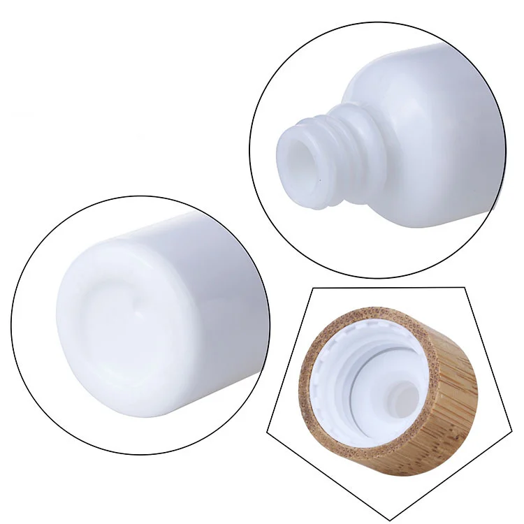 Customization White Pipette Drop Glass Essential Oil Bottle with Dropper for Cosmetic Serum Essence