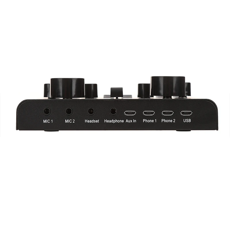 Music sound card USB External Multi-function mixer V8 Plus Mac Computer Android Sound Card