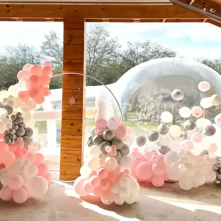 Kids Party Fun House Giant Clear Inflatable Crystal Igloo Dome Balloons Bubble Tent Transparent Inflatable Bubble House