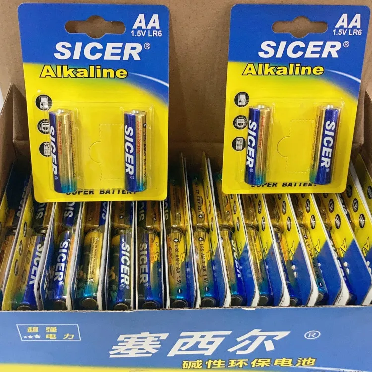SICER brand Kids toy battery R6P AA 360min  super Alkaline battery at factory price