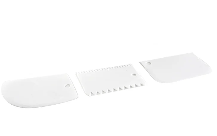 
11 Inch Rotating Cake Turntable with 2 Icing Spatula and 3 Icing Smoother Revolving Cake Stand White Baking Cake Decorating 