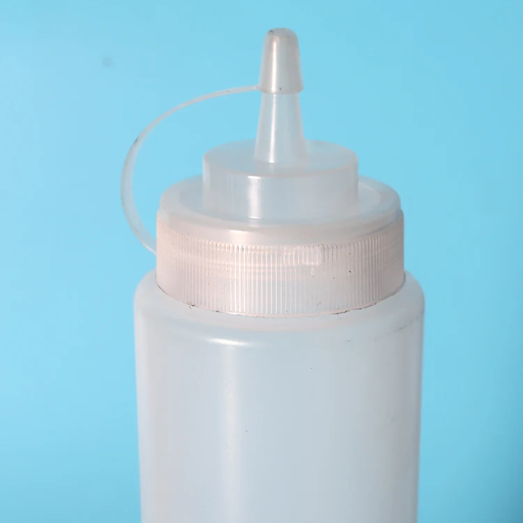 Food Grade Plastic Squeeze Sauce Bottle for Ketchup Empty Refillable Condiment Container