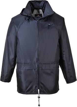 Rain Windbreaker Jacket Rain Protection Hood Polyester Fabric Water Repellent Breathable Quick Dry Mesh Lining