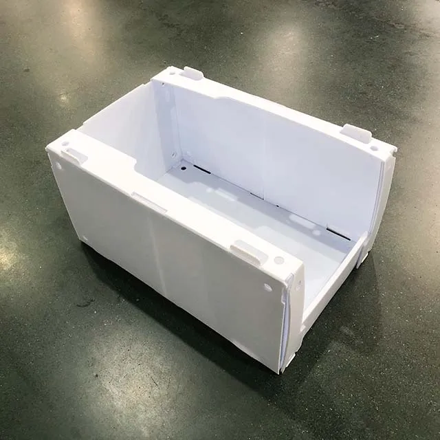 Factory Sales Customized Size Shape White Stackable Correx Packing Boxes Picking Bins