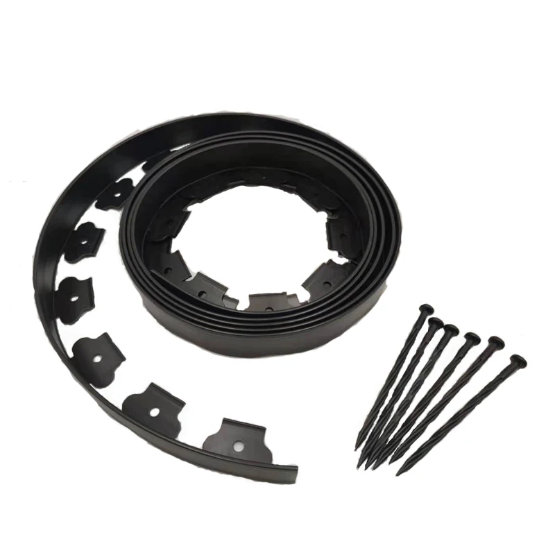 Plastic Landscape  Flexible Lawn Edging Height 50mm Width 50mm 10m/coil