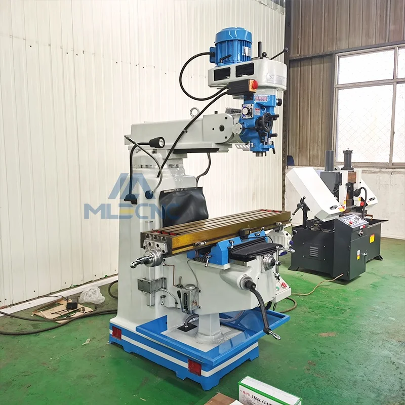 low price universal turret milling machine x6323 with vertical milling head