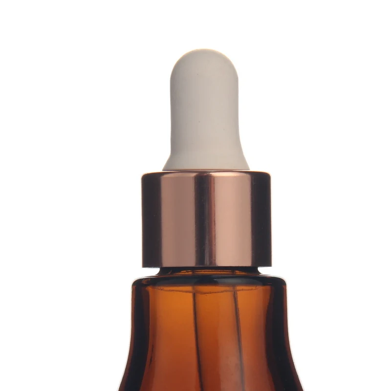 50ml Wholesale Cheap Price Amber Color Glass Pipette Essential Oil Packaging Pipe Serum Bottle with Free Samples