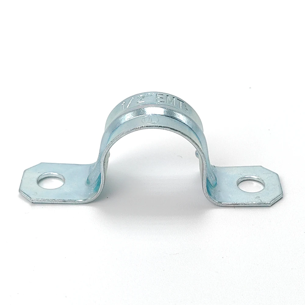 Manufactory Wholesale Galvanized Steel Electrical/EMT Pipe Conduit Pipe Clamp with 2 Holes