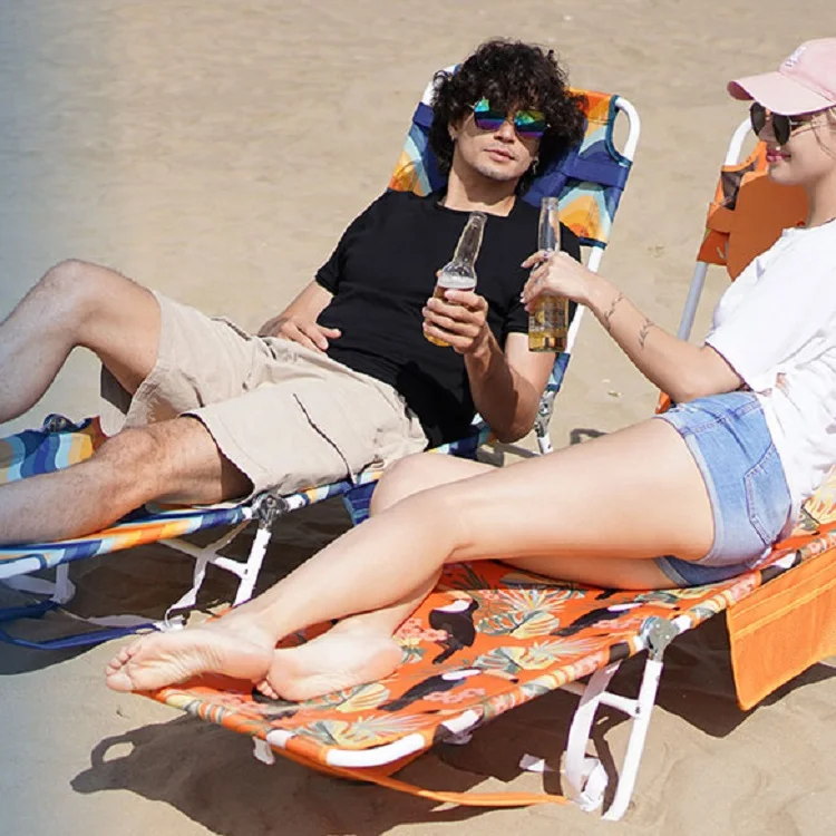 Outdoor Folding Pool Sunbed Garden Lightweight Recliner Lounge Camping Patio Portable Furniture Beach Bed Chair Sun Lounger