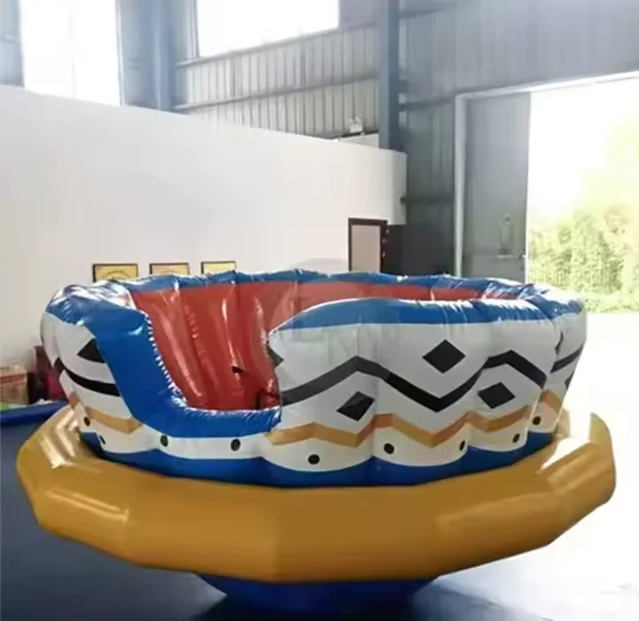 Most Interesting Inflatable UFO Toys Spinning Top Game Seesaw for Kids and Adult