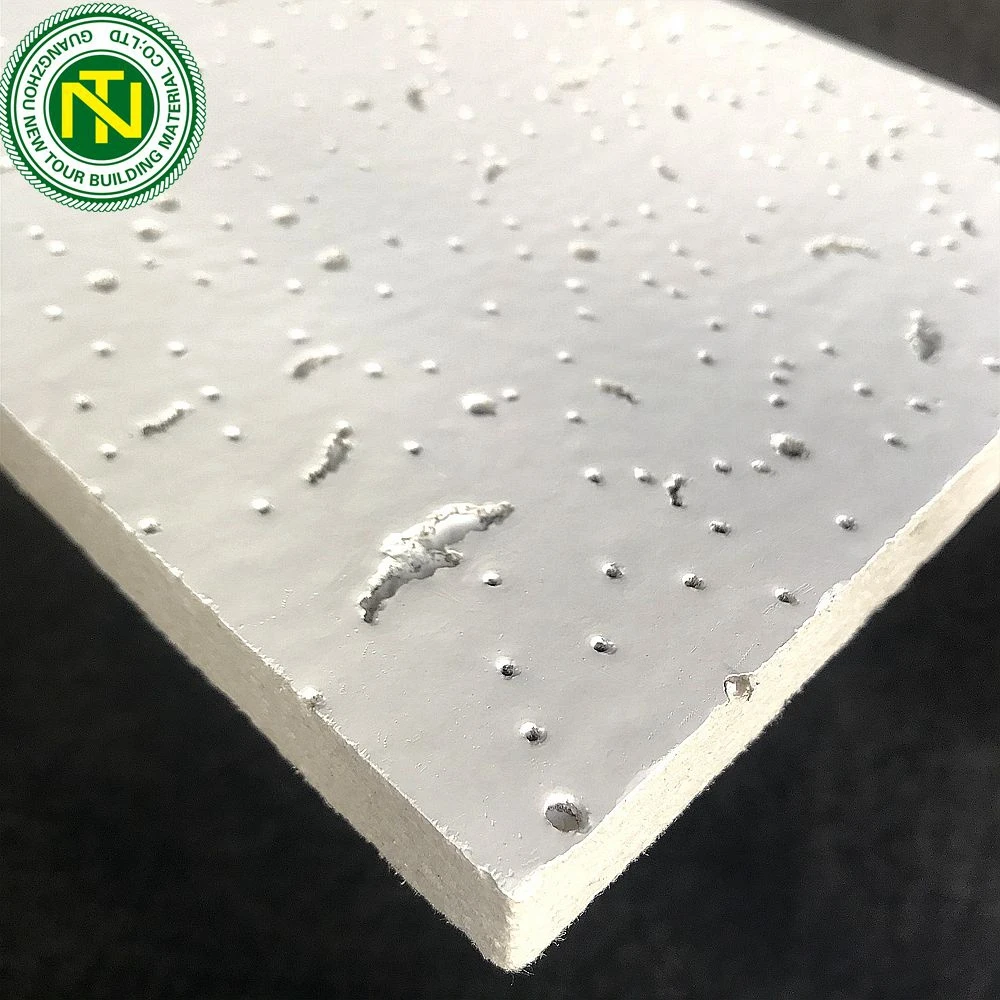 Suspended 60x60 Mineral Ceiling Tiles Fire Resistant Acoustic Mineral Ceiling Panel El School Square ISO Modern NEW TOUR CN;TIA