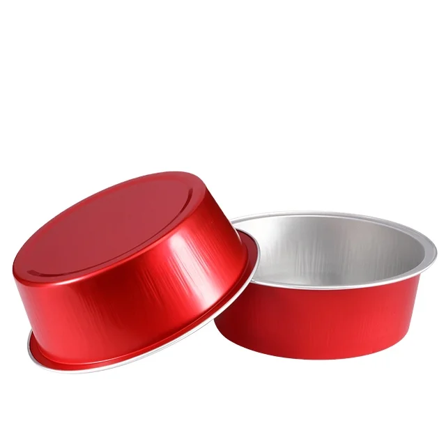  Одноразовая чашка из алюминиевой фольги Ramekin с пластиковой крышкой кастрюли крышками 150 мл/5 унций ABL
