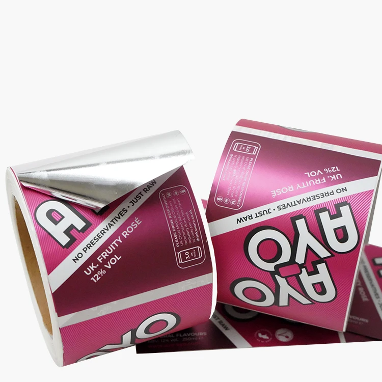 customised logo printing waterproof beverage water bottle label waterproof label for plastic yogurt juice bottle