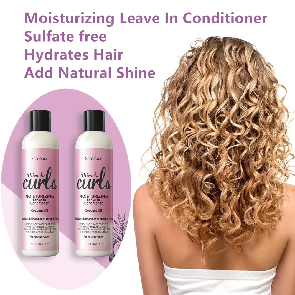 Private Label Coconut Oil Moisture Curly Creams Curl Defining Enhancers Anti Frizz Curling Hair Cream for African Curly Hair