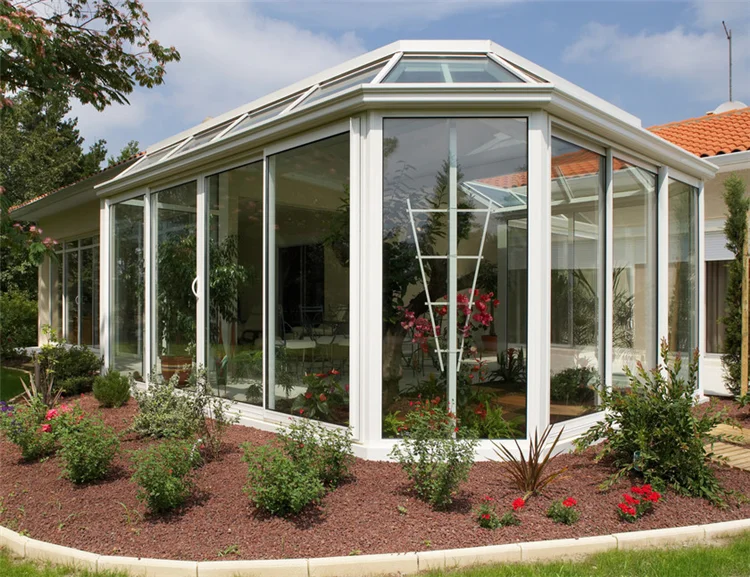 High Quality Roof Molding Sun Rooms And Glass House triangle roof prefab molding sunrooms