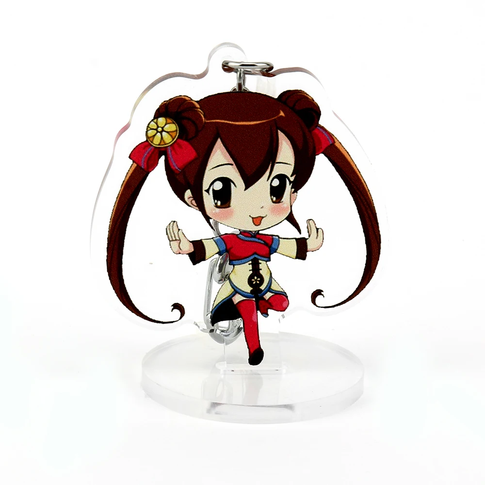 
VOGRACE cheap OEM custom cartoon anime acrylic standee wholesale plastic clear printed character stand keychain for sale 
