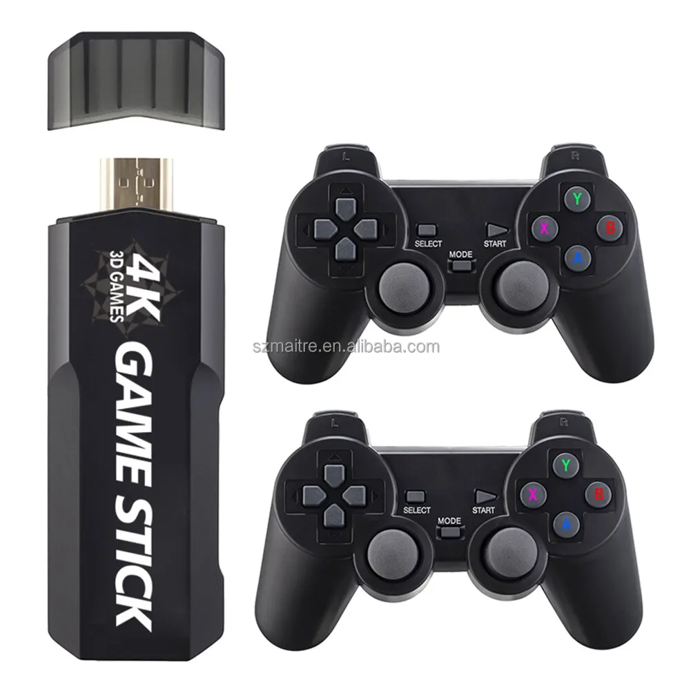 X2 Mini 4K HD Game Stick USB Type GD10 Super Arcade Gaming Console With Wireless Dual Joystick Controller Classic Retro TV Box