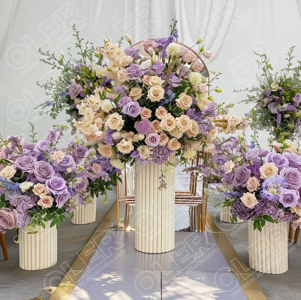 A08-017 Handmade all white rose bridal best artificial flowers for wedding bouquet