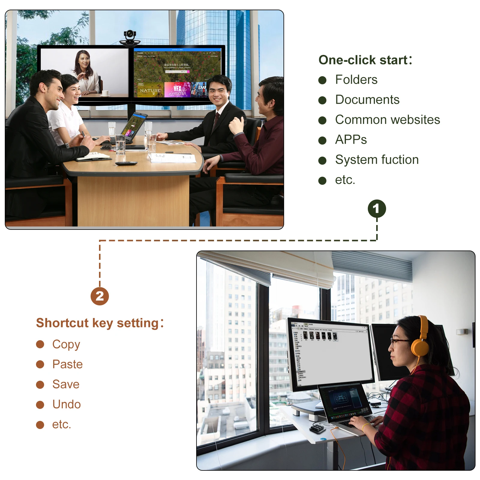 Portable Keyboard Computer Mini One-Handed Small Smart Studio Mechanical Wired Gaming Keyboard with 9 Fully Programmable Keys