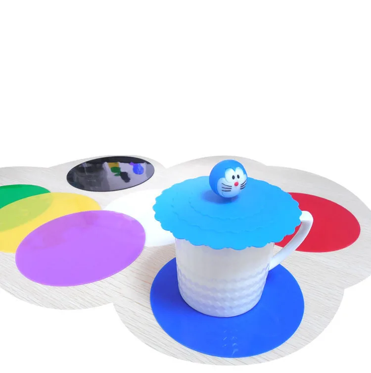 
Non Slip Round Kitchen Coasters Multi-Purpose Bottle Lid Opener Silicone Rubber Jar Gripper Pads 