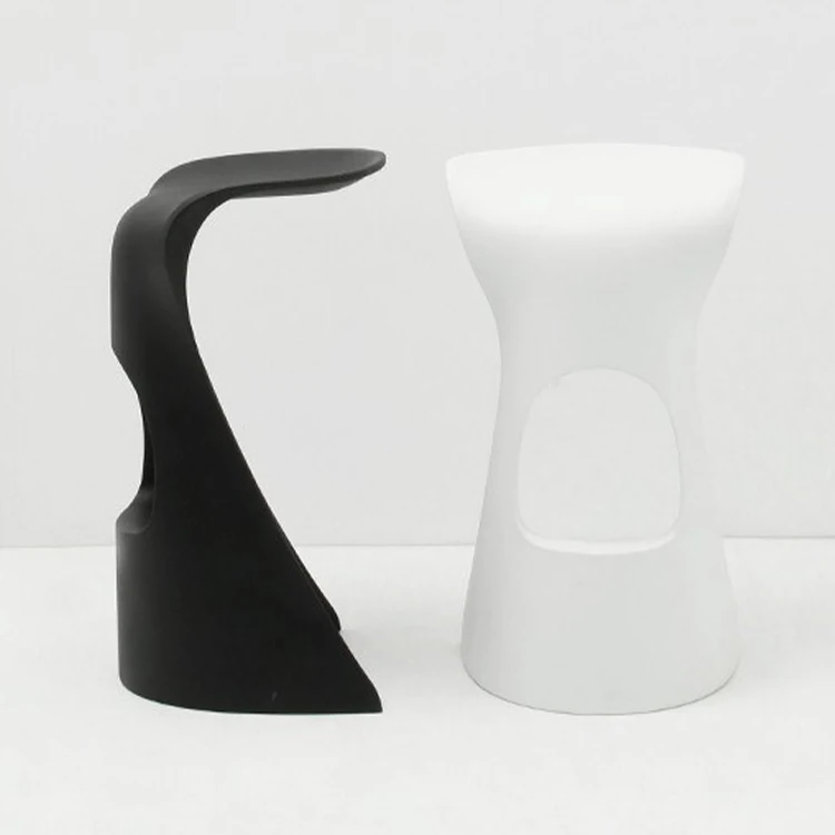 Оптовая продажа современной мебелью на открытом воздухе nordic пластиковый барный стул счетчик белый барные стулья кухонный стул