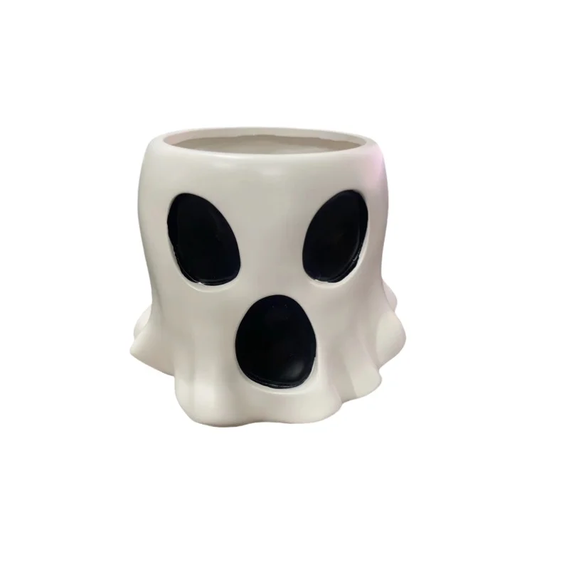 Wowei Halloween Ghost Creative Smile Corporation халат Цветочная раковина Офисная комната для рабочего стола украшение из смолы поделки