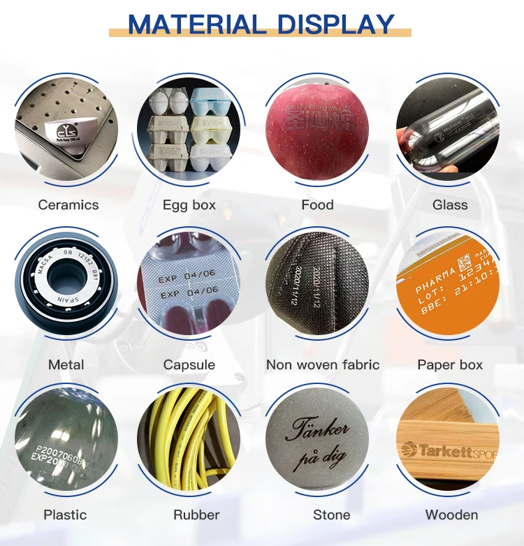 Galvo RF co2 laser engraver garments marking cutting machine for paper card plastic leather fabric