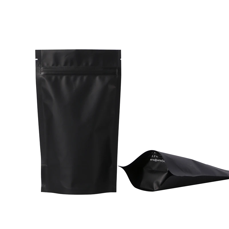  Черная упаковка cpp кофе пакет майлар ziplock