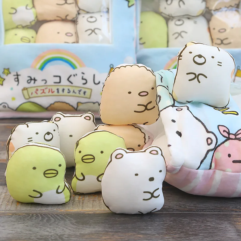 Mini Round Animal Balls Pudding Bag Plush Toys Pillow Rabbit Cattle Tiger Balls In Snacks Bag Dolls Cushion Toy