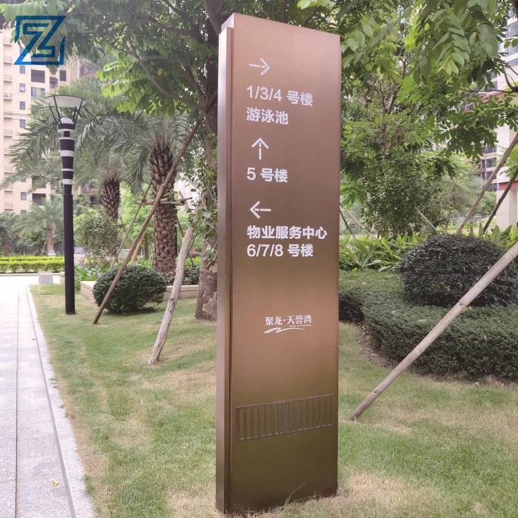 Hotel floor info sign board standing directional signage