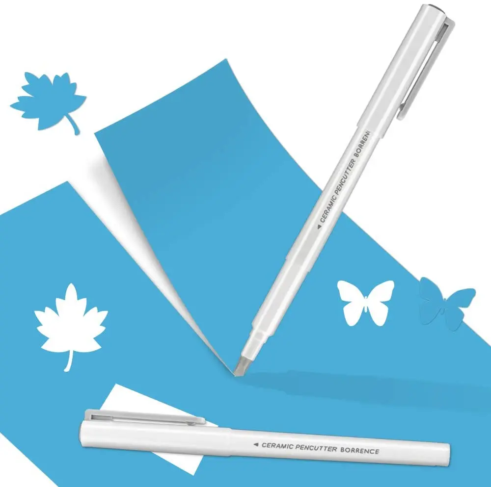 
Precision Cutter Replaceable Ceramic Blade Finger Friendly Craft Knife Tool art pen cutter CeramSwivel Knife for Patchwork DIY 