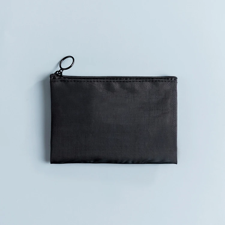 Low MOQ Travelling Small Goods Package Bag Portable Multifunction Black Nylon Mesh Cosmetic Brushes Zipper Bags