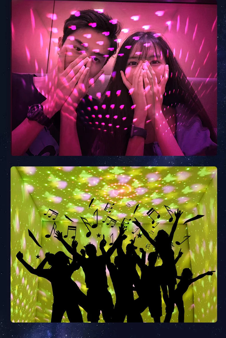 Детский светодиодный ночник, проектор, детский праздничный светодиодный проектор, светодиодный Звездный проектор, ночник