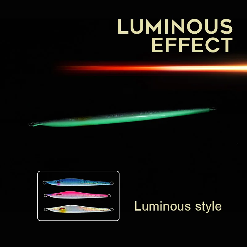 Artificial Fishing Lure Metal 17cm 120g   3D Eyes diamond jig Casting Bait Leurre De Peche  Vertical Jigging Lures