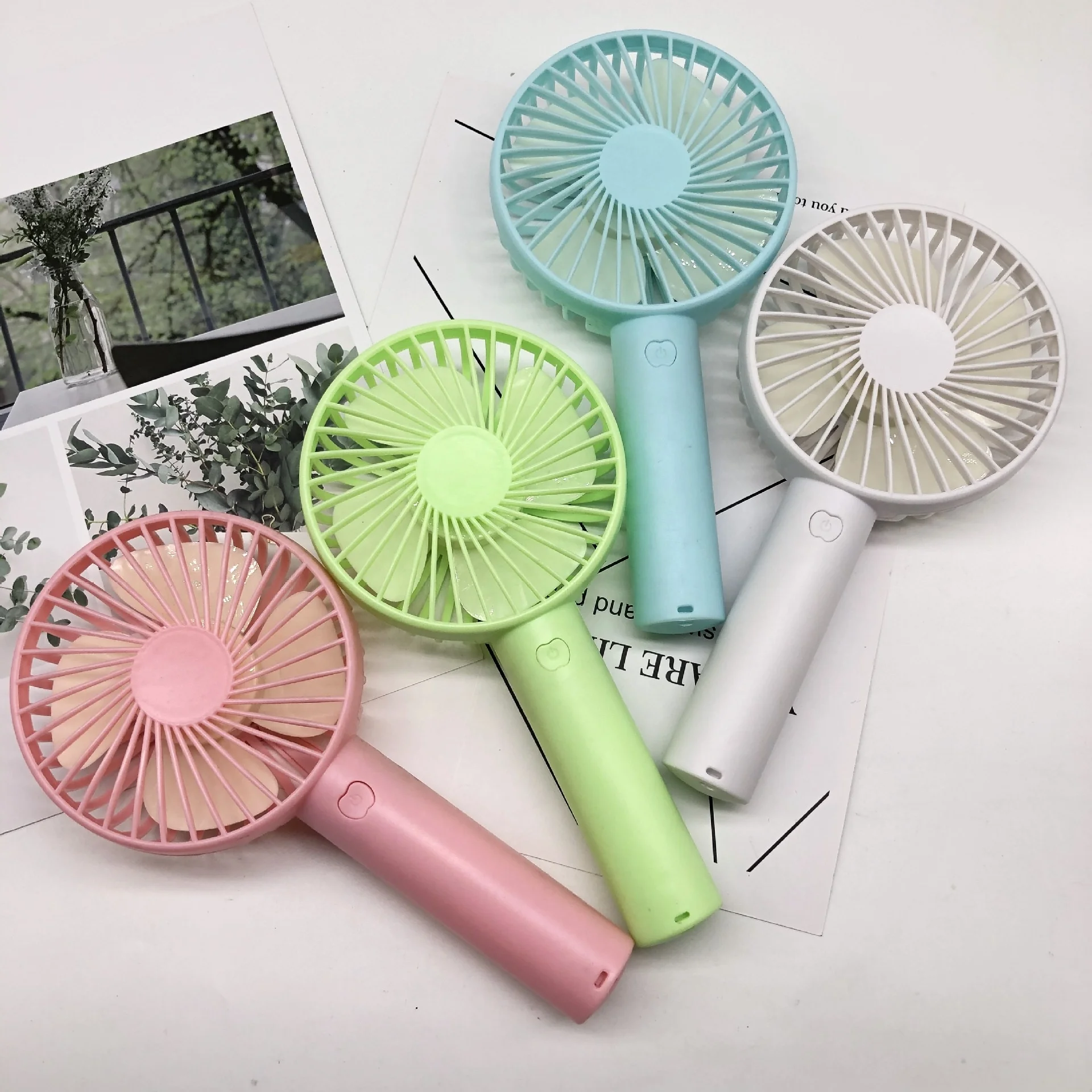 Factory Price Support Custom Logo Fans Cooling  Handheld Portable Fans Mini Usb Rechargeable Mini Fans