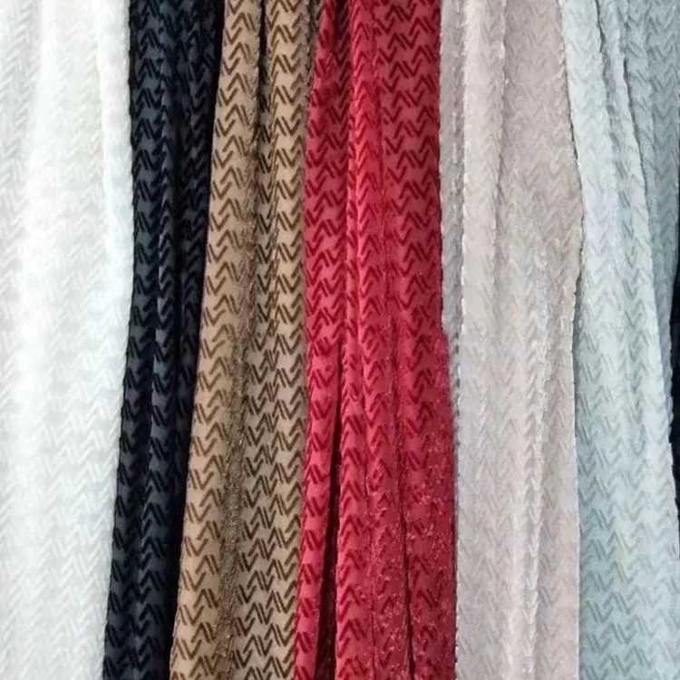 Manufacturer prices viscose nylon Stretch Anti-Static clothing glitter velour velvet fabric custom