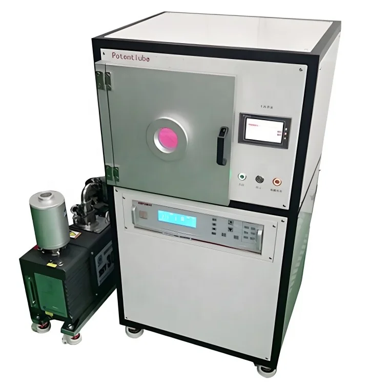 MG-PL-DW30 lab High quality PLC control 13.56MHz frequency vacuum plasma cleaning machine