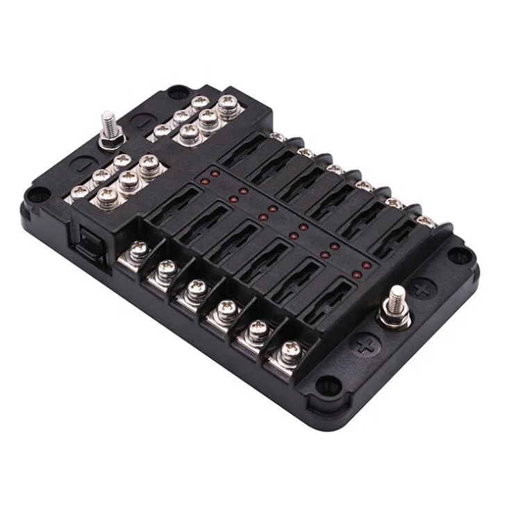 12 Way automotive Fuse Block with Negative