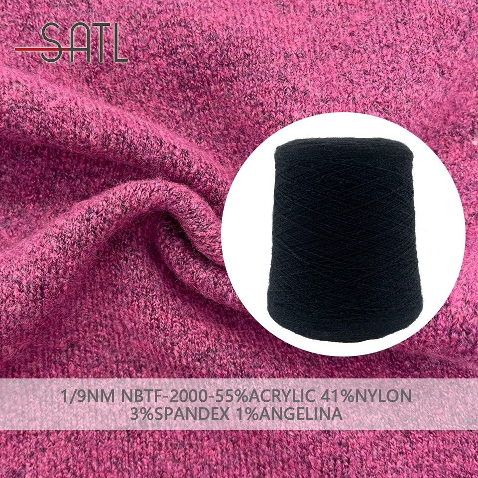 Хорошие продажи 55% акрил 41% нейлон 3% спандекс 1% Анджелина высокое качество Aty пряжа из смешанного волокна (для Шапка 1/9nm
