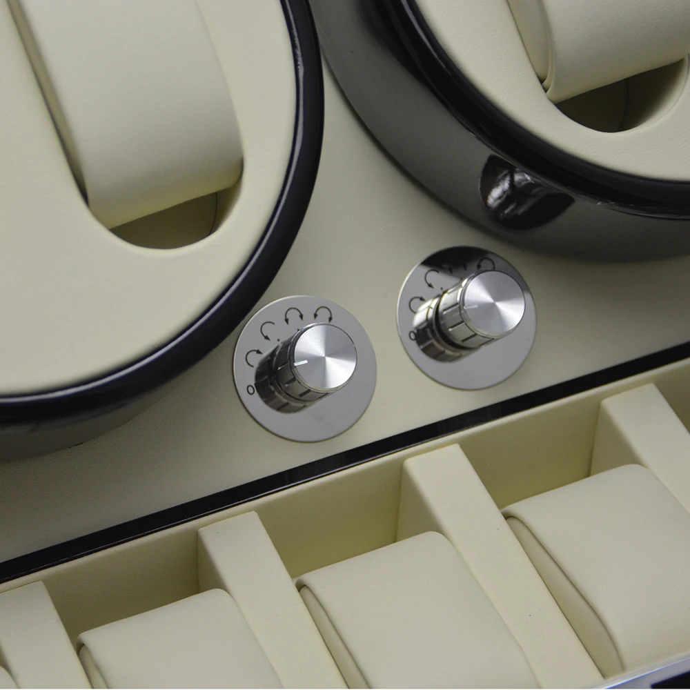 Goochy GC03-D31BW-A Automatic Rotation Wood luxury Watch Storage Display Case Box Watch Winder box with lid sensor