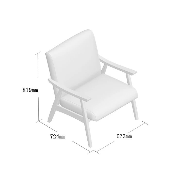 Easy to sell MDF frame living room klein sea color leisure chairs