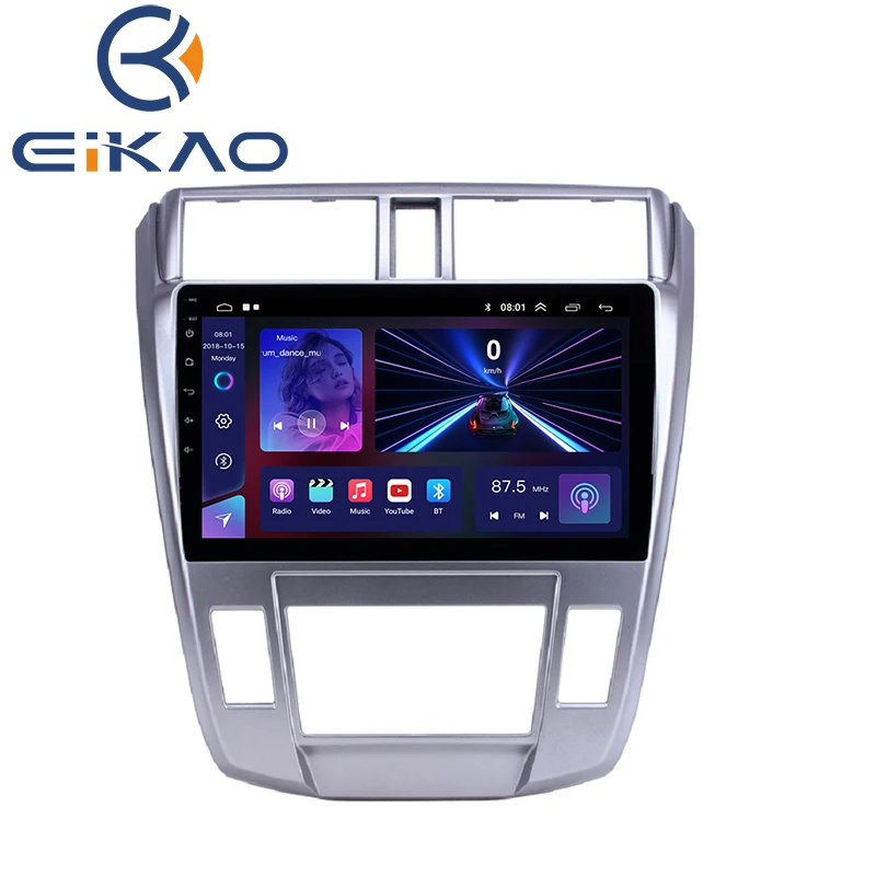 Android 13 для Honda City 2008 -2013 мультимедийный автомобильный видео Dvd-плеер навигация Gps радио 4g Lte Autoradio